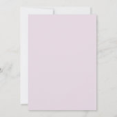 パープルウォーター色フローラブライダルシャワー 招待状 (裏面)