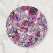 パープルウォーター色フローラ誕生日ありがとう フェイバータグ (裏面)