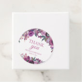 パープルウォーター色フローラ誕生日ありがとう フェイバータグ (インサイチュ)