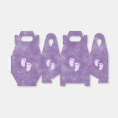 パープルウォーター色ベビーシャワーカスタム フェイバーボックス (折り畳みなし)