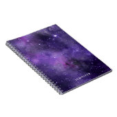 パープルウォーター色宇宙銀河系 ノートブック (右側)