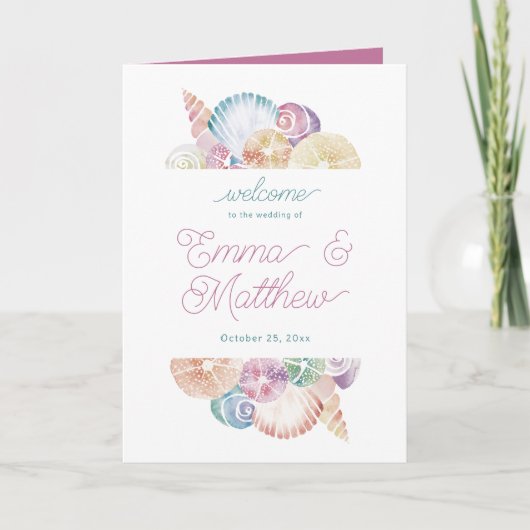 パープルウォーター色海マーメイドシェル折り畳み プログラム (正面)