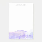 パープルウォーター色 – 名前をカスタムする ポストイット (正面)