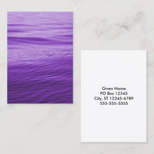 パープルウォーター 名刺 (正面/裏面)