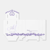 パープルウッドシ結婚のクリエイティブエスコート座席表 フェイバーボックス (折り畳みなし)