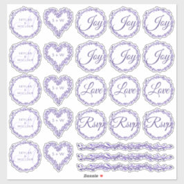 パープルウッドシ結婚の品揃え1ダイカットビニール シール