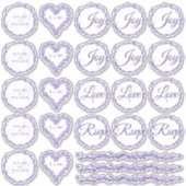 パープルウッドシ結婚の品揃え1ダイカットビニール シール (正面)