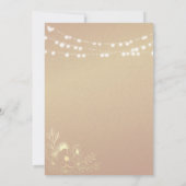 パープルウッドストリングラ結婚イト 招待状 (裏面)