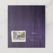パープルウッドフォト披露宴座席表 プレイスカード (外部開封)