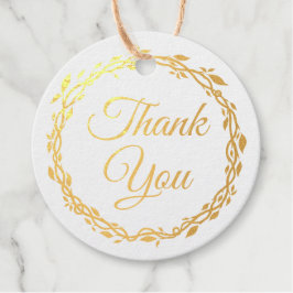 パープルウッ結婚クシーの両面ゴールド箔 フェイバータグ