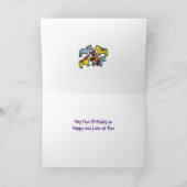 パープルウマ誕生日カード カード (内部)