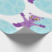 パープルエイリアン ラッピングペーパー