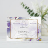 パープルエキゾチックフローラ食事の選択 出欠カード (スタンド正面)