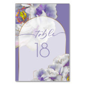 パープルエキゾチックフローラ テーブルナンバー (裏面)