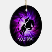 パープルエクエストリアン セラミックオーナメント (右)