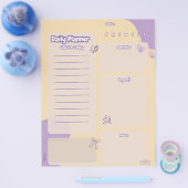 パープルエステティック毎日のプランナーページ チラシ (シングル)