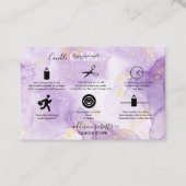 パープルエステティック気にキャンドルスクエア名刺 名刺 (正面)