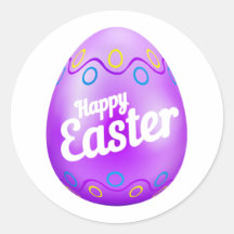 パープルエッグ – イースターステッカー