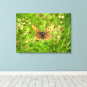 パープルエッジ銅蝶キャンバス印刷 キャンバスプリント (インサイチュ (ウッドフロア))