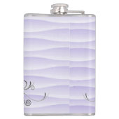 パープルエッフェルタワーフラリッシュフラスコ フラスク (裏面)