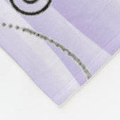 パープルエッフェルタワーフローリッシュフリースブランケット フリースブランケット (角)