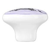 パープルエッフェルタワー繁栄セラミックプル セラミックノブ (側面)