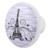 パープルエッフェルタワー繁栄セラミックプル セラミックノブ (右)