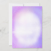パープルエラスバースデーパーティフォト招待状 招待状 (裏面)