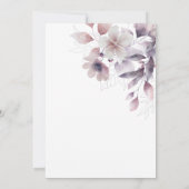 パープルエレガントな結婚式 招待状 (裏面)