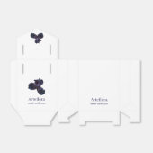 パープルエレガントアイリスフラワーフローリストブランディング フェイバーボックス (折り畳みなし)