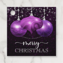 パープルエレガントアゲートボードベリーメリークリスマス