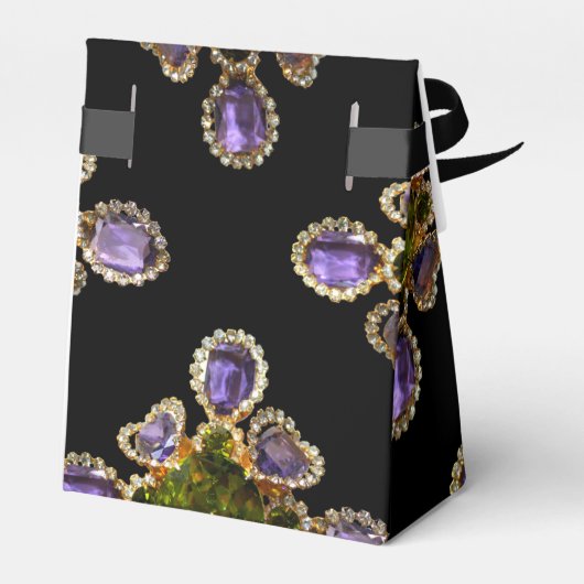 パープルエレガントアメジストダイヤモンドエメラルズ フェイバーボックス (裏面サイド)