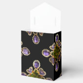 パープルエレガントアメジストダイヤモンドエメラルズ フェイバーボックス (オープン)