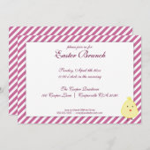 パープルエレガントイースターブランチ招待状 招待状 (正面/裏面)