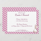 パープルエレガントイースターブランチ招待状 招待状 (正面/裏面)