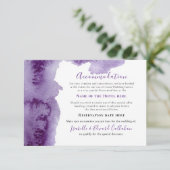 パープルエレガントウォーターカラーウォッシュアコモデーション エンクロージャーカード (スタンド正面)