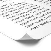 パープルエレガントウォーター色のフローラ結婚ズ ポスター (角)