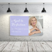 パープルエレガントエイジ・トゥ・パーフェクト写真 横断幕