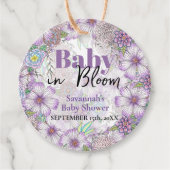 パープルエレガントガーデンフラワーズベビーイン開花 フェイバータグ (正面)