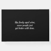 パープルエレガントキャラリリー50th任意の年誕生日 ゲストブック (裏面)