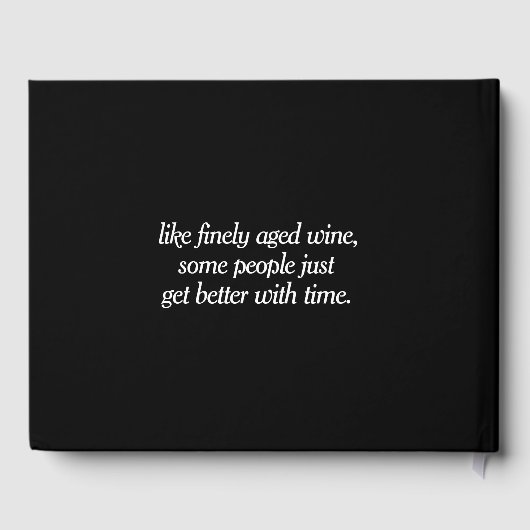 パープルエレガントキャラリリー50th任意の年誕生日 ゲストブック (裏面)