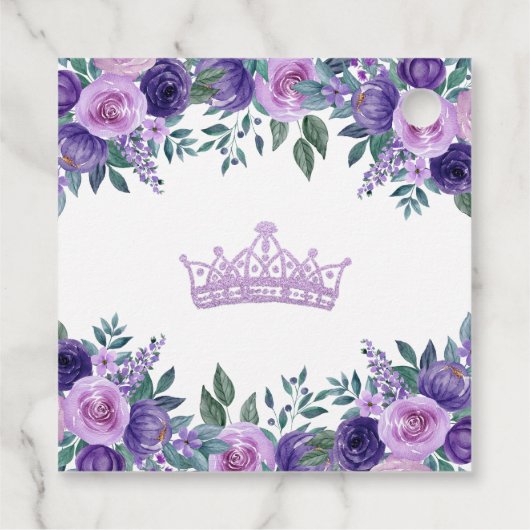 パープルエレガントキンセアニェラありがとう フェイバータグ (裏面)