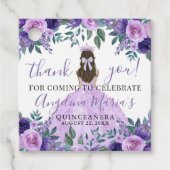 パープルエレガントキンセアニェラありがとう フェイバータグ (正面)