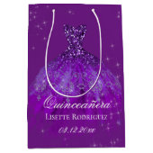 パープルエレガントキンセアニェラカスタム抱き枕 ミディアムペーパーバッグ (正面)