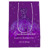 パープルエレガントキンセアニェラカスタム抱き枕 ミディアムペーパーバッグ (裏面)