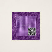 パープルエレガントグリッターとパープルブラシ仕上げメタル (裏面)