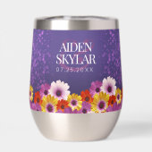 パープルエレガントグリッターの結婚デイジー (背面)