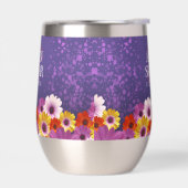 パープルエレガントグリッターの結婚デイジー (左面)