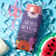 パープルエレガントグリッターの結婚デイジー