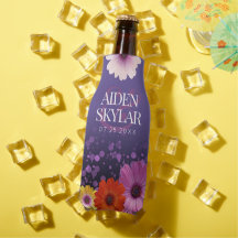 パープルエレガントグリッターの結婚デイジー